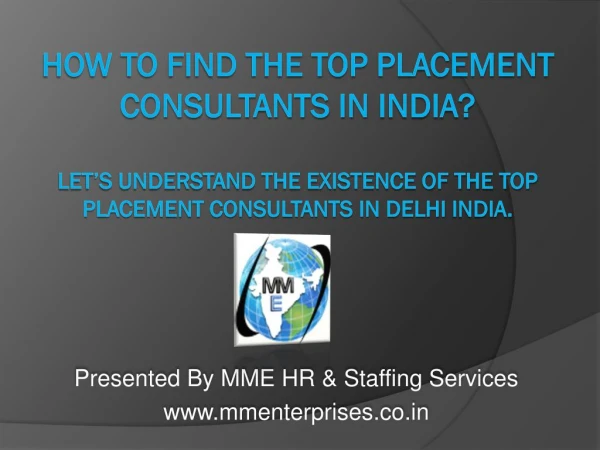 How To Find the Top Placement Consultants In India?