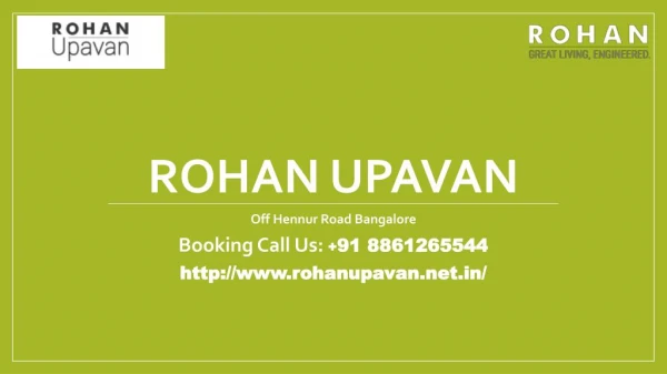 Rohan Upavan Bangalore Residential