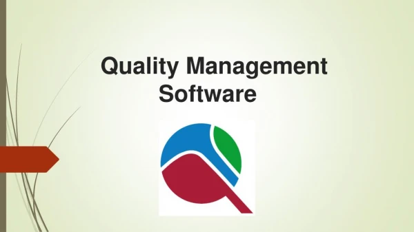 Quality Management software