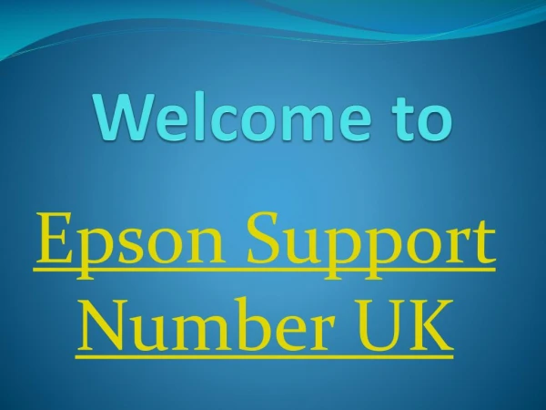 Epson Printer Customer Support 0800-090-3826 Number UK