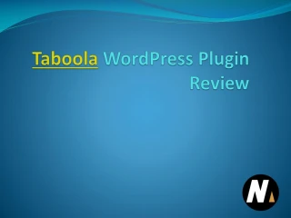 Taboola WordPress Plugin Review - slide 1