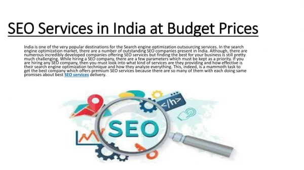 SEO Services in India at Budget Prices