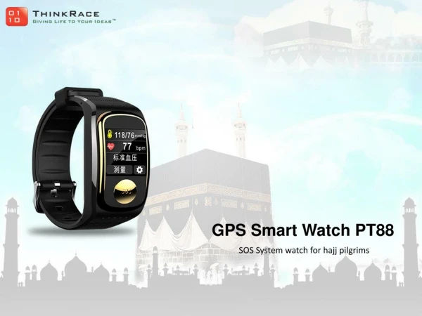 GPS smart watch PT88 with Elder SOS Watch Technology
