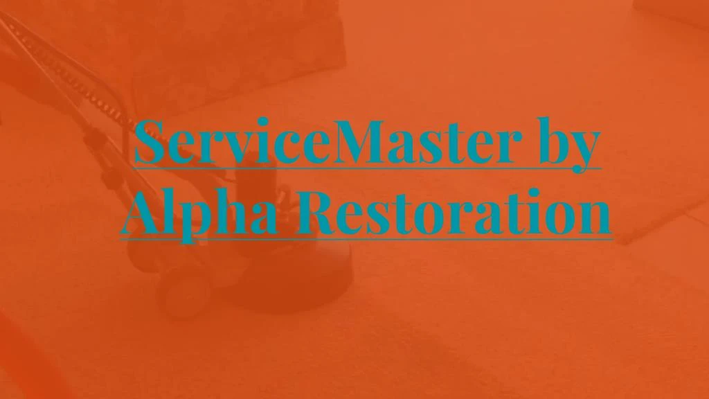 servicemaster by alpha restoration