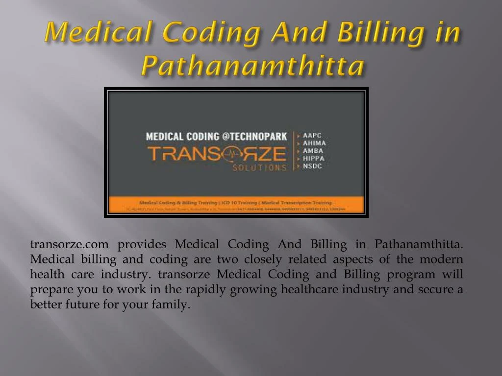 medical coding and billing in pathanamthitta