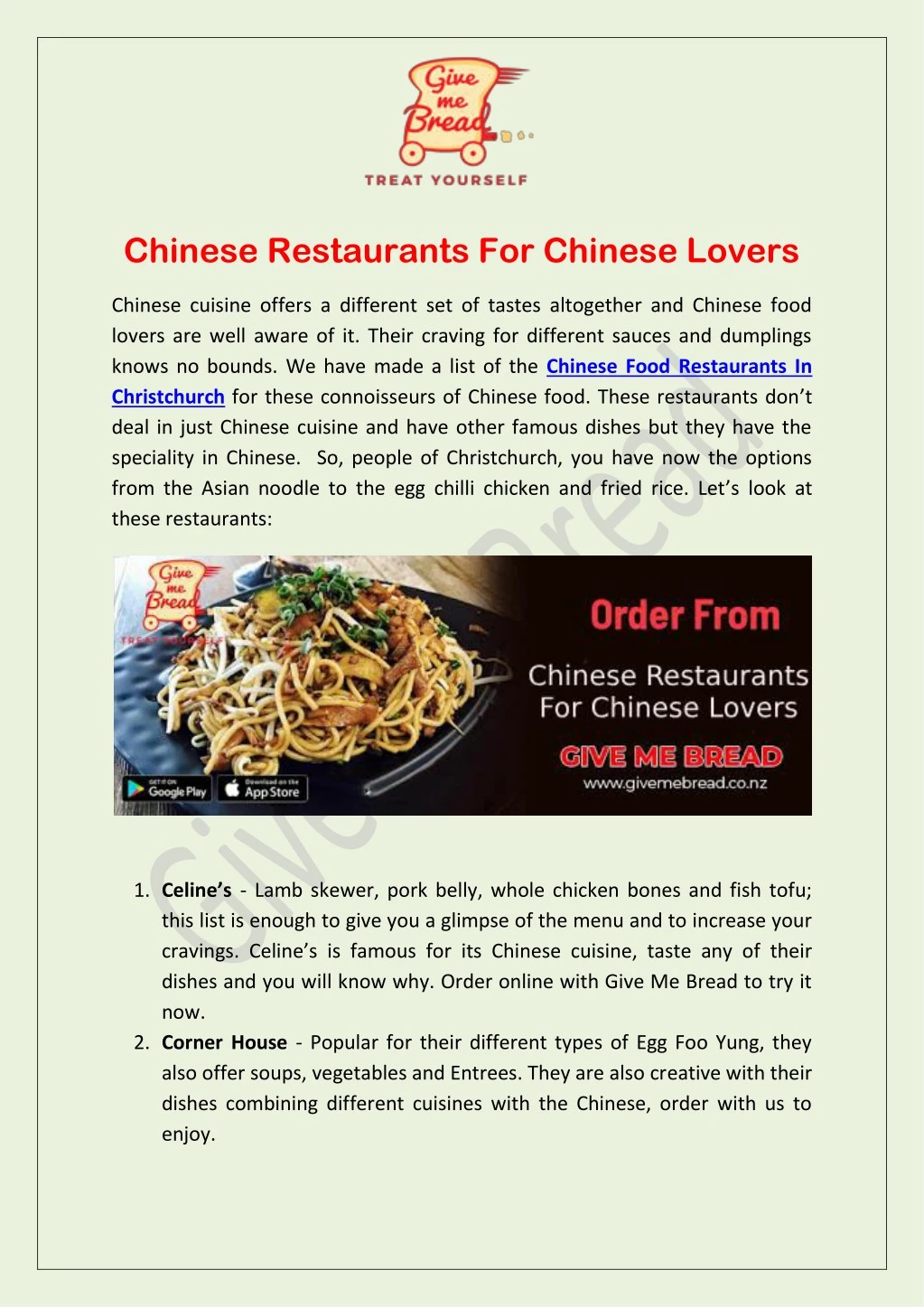 chinese restaurants for chinese lovers