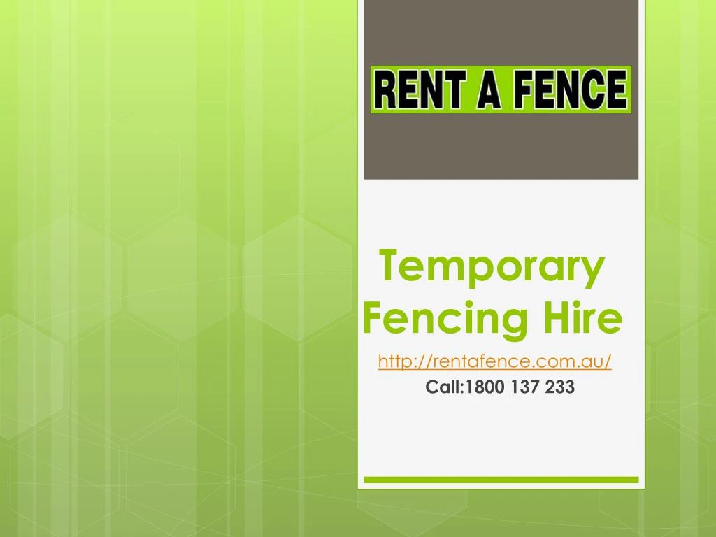 temporary fencing hire