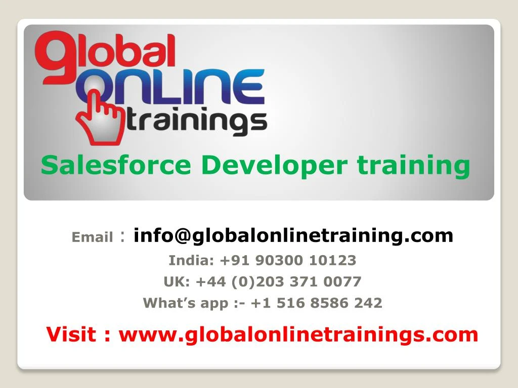 salesforce developer training