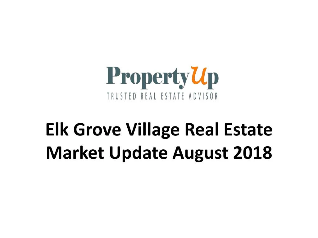 elk grove village real estate market update august 2018