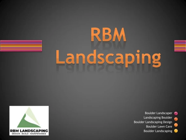 Boulder Landscaping Design