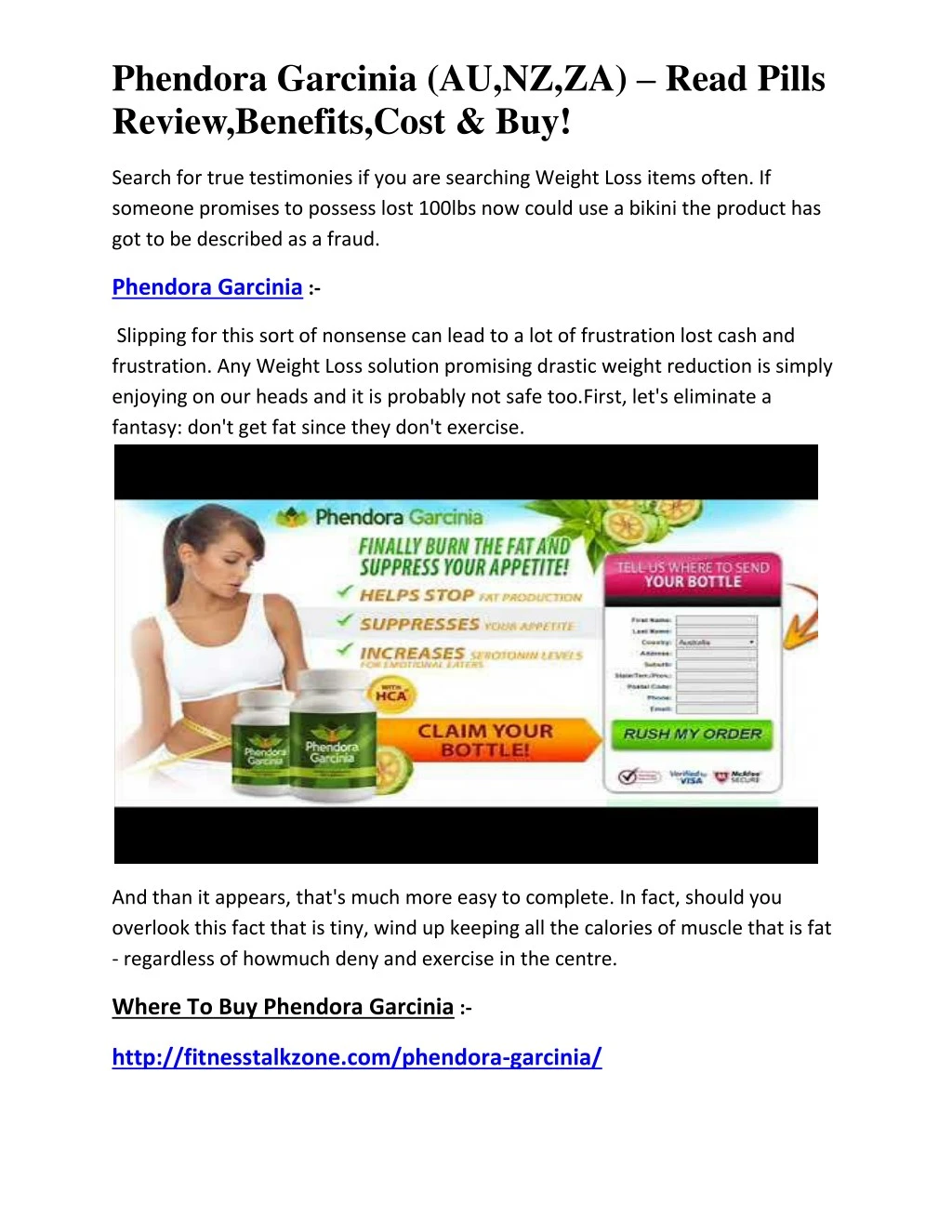 phendora garcinia au nz za read pills review