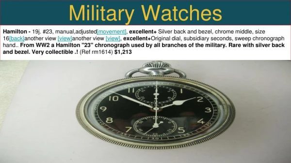 Vintage military watches for sale