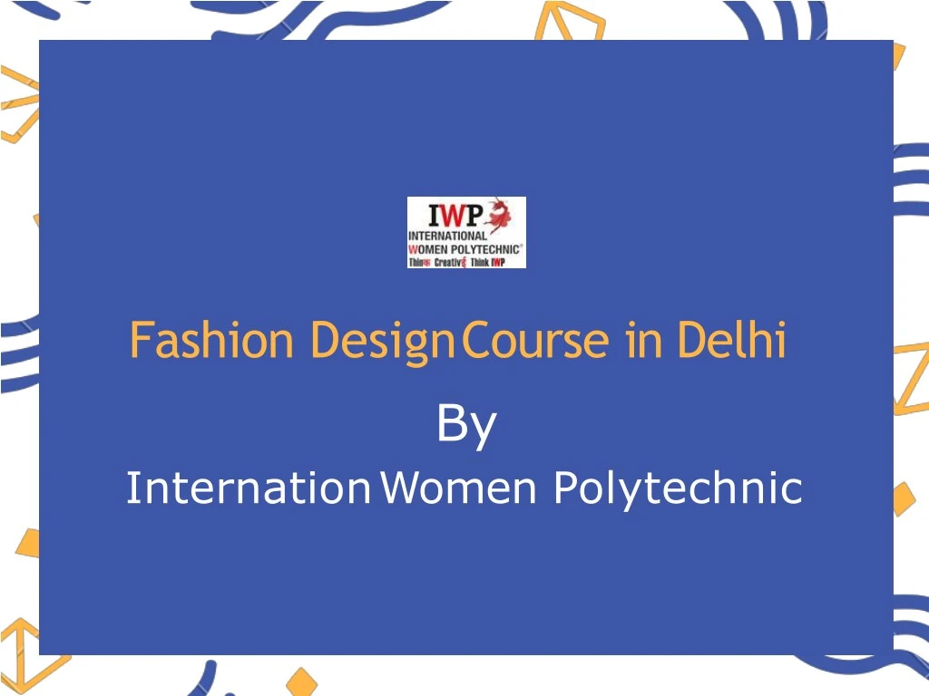 fashion designcourse in delhi by internationwomen