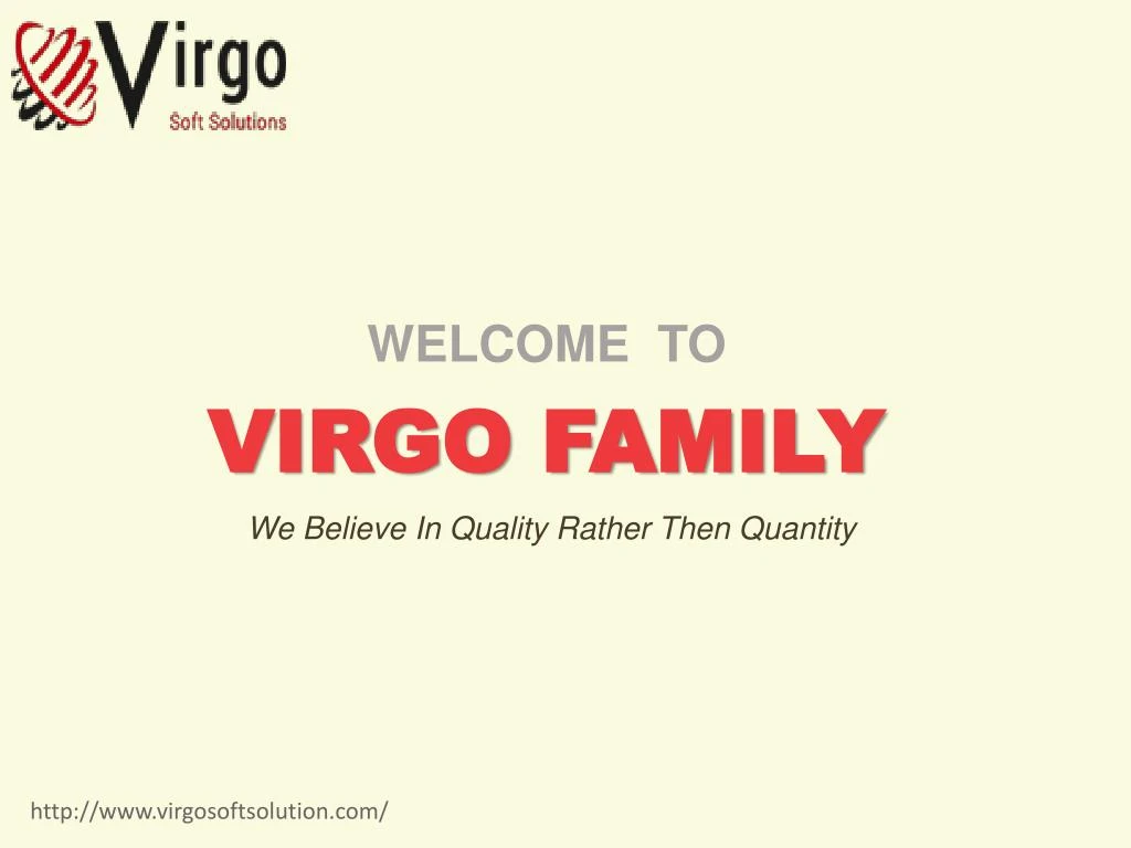 welcome to virgo family