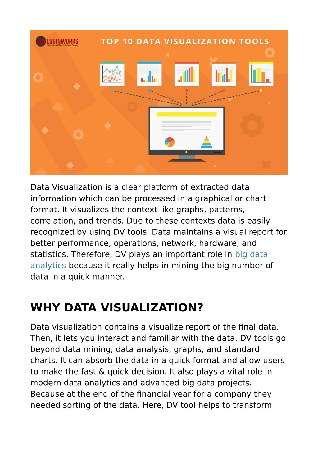 data visualization is a clear platform