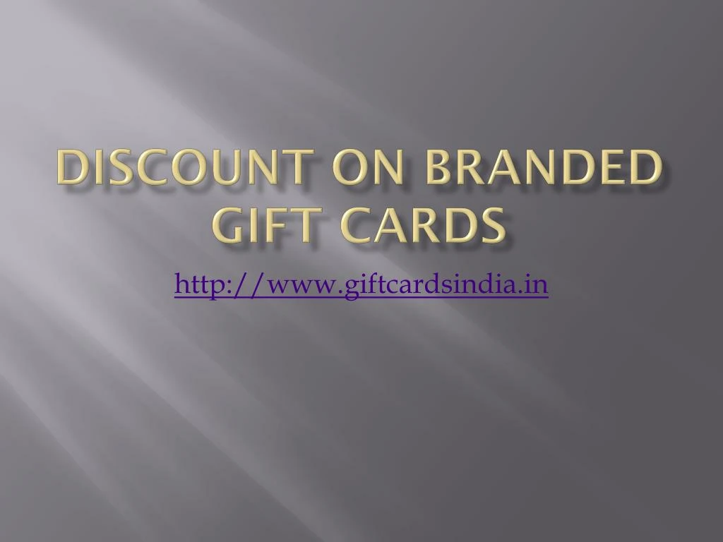 discount on branded gift cards