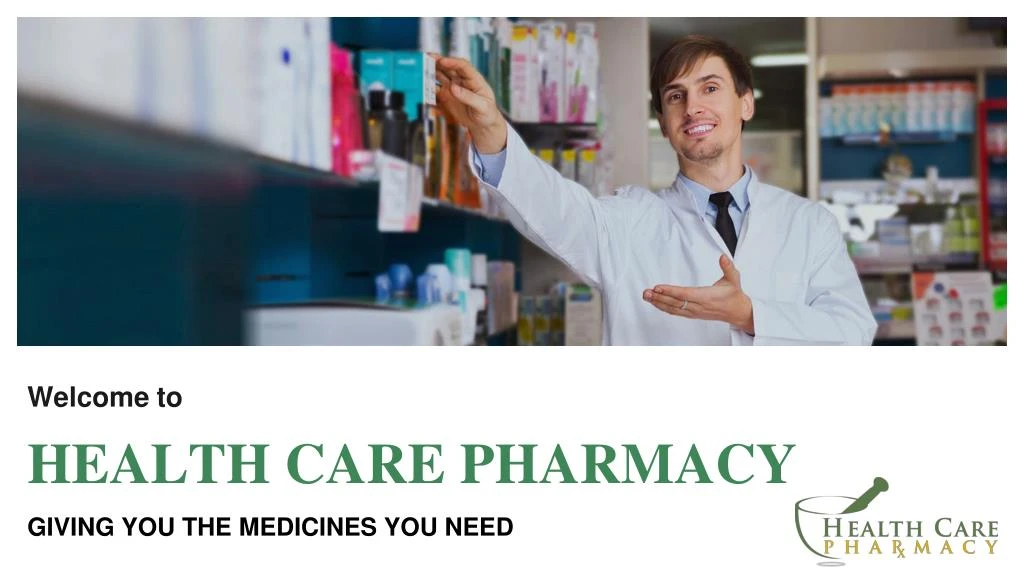 welcome to health care pharmacy giving
