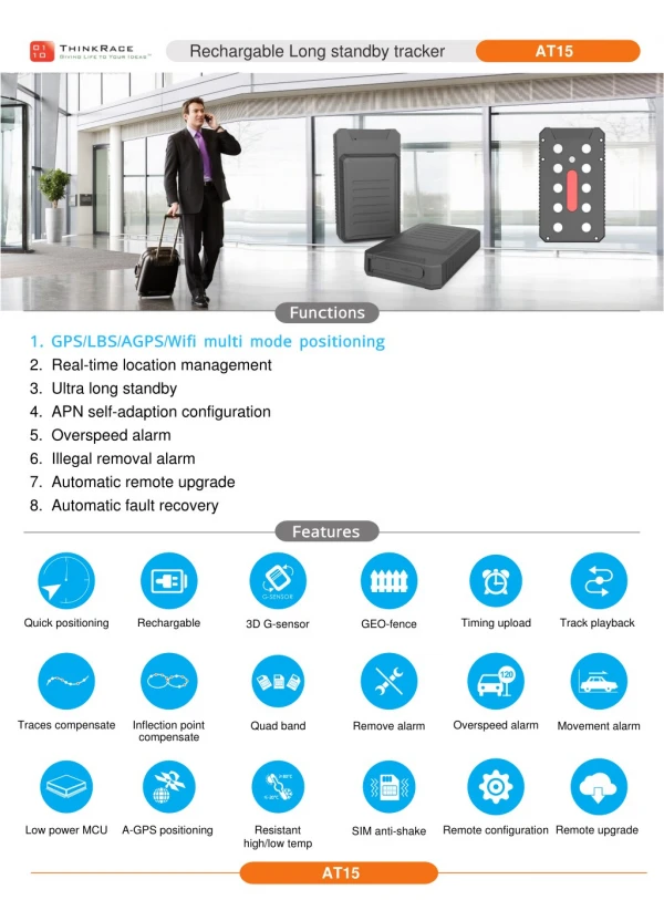 Luggage Tracker ODM Device- ThinkRace Technology Spain