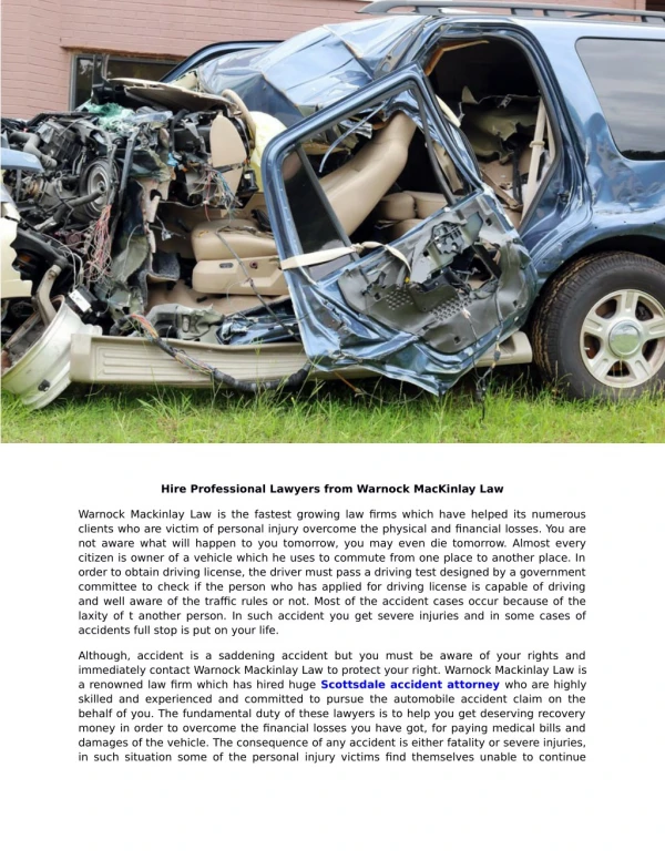 Glendale auto accident lawyer