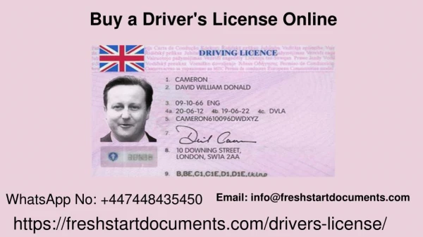 Buy a Driver's License Online