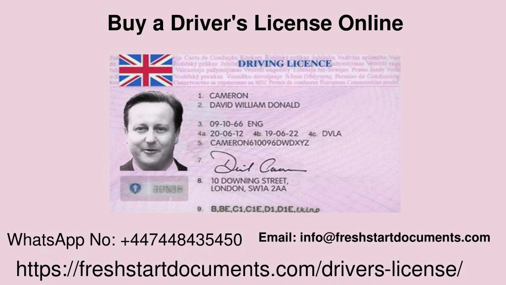 buy a driver s license online