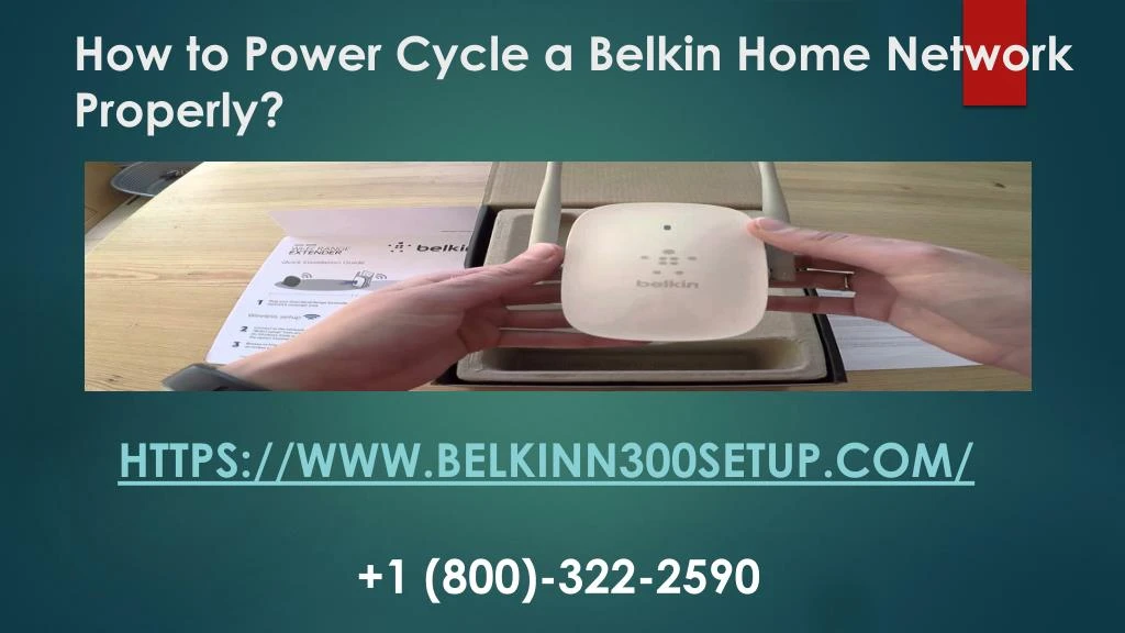 how to power cycle a belkin home network properly