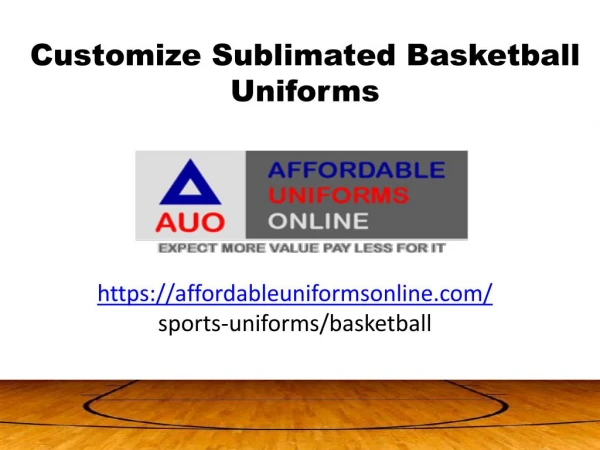 Custimize Sublimated Basketball Uniforms