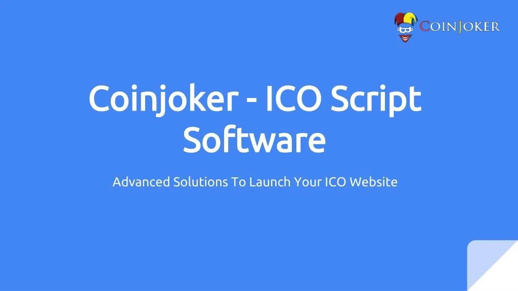 coinjoker ico script software