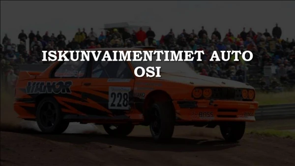 iskunvaimentimet autoosi