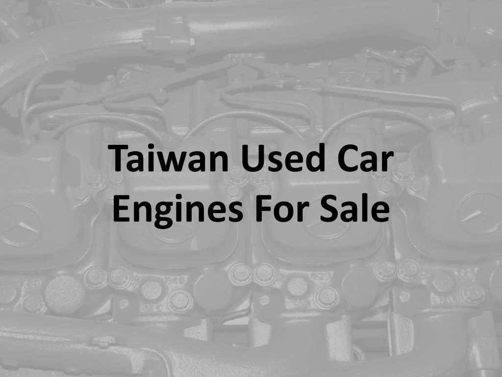 taiwan used car engines for sale