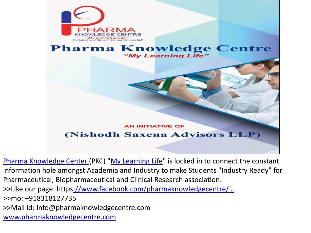 pharma knowledge center pkc my learning life