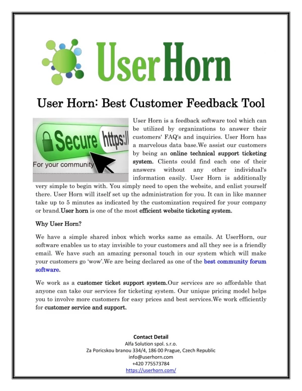 User Horn: Best Customer Feedback Tool