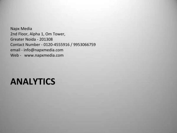 napx media Digital Marketing - google analytics