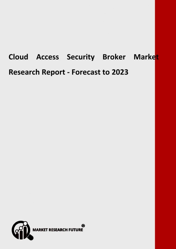 Cloud Access Security Broker Market Segmentation by Product Types, Growth Potential, Comprehensive Analysis, Technologic