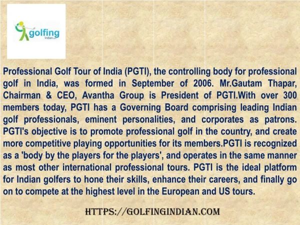 Golf News Information on Golf Players in India