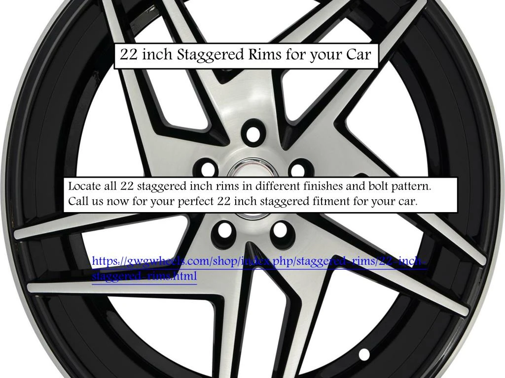 22 inch staggered rims for your car