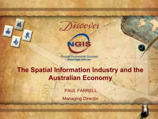 The Spatial Information Industry and the Australian Economy