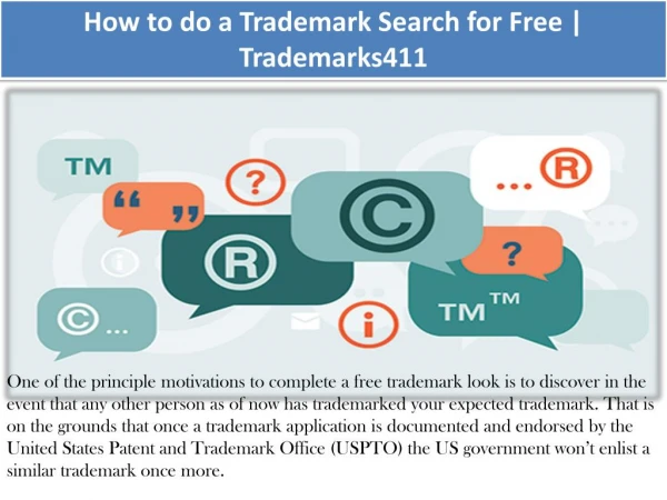 How to do a Trademark Search for Free | Trademarks411