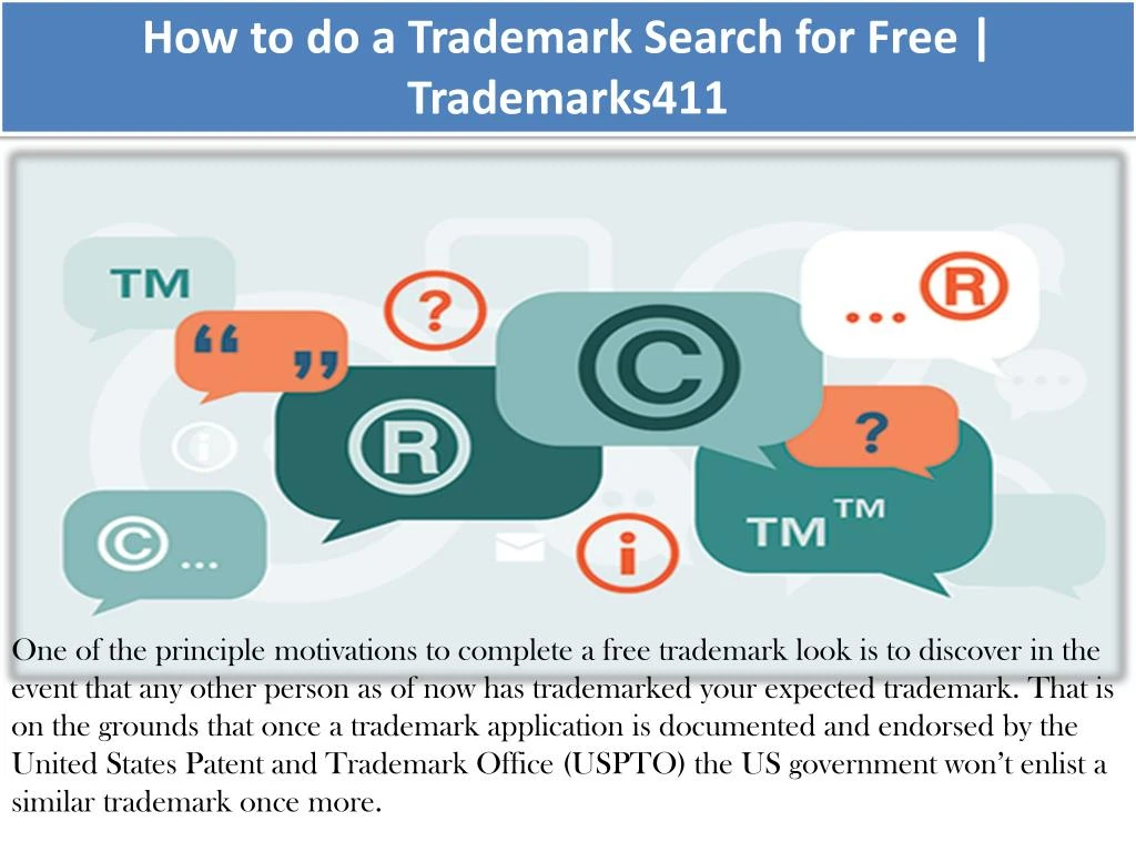 how to do a trademark search for free
