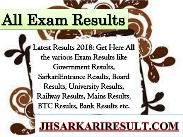 all exam results