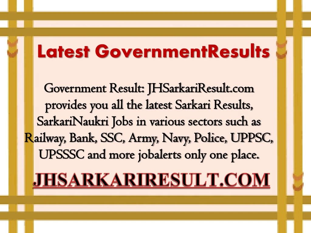 latest governmentresults