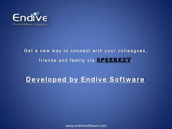 Speekezy Application Developed by Endive Software