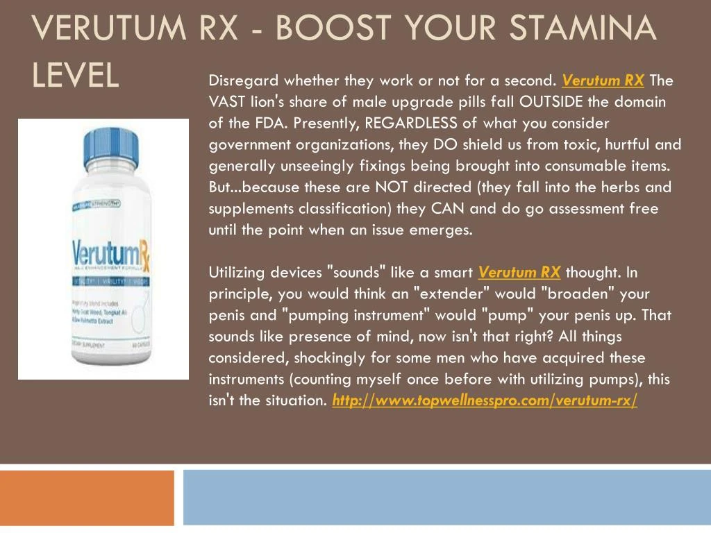verutum rx boost your stamina level