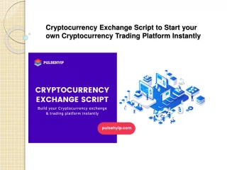 Bitcoin Exchange Script | Cryptocurrency Exchange Software - slide 1