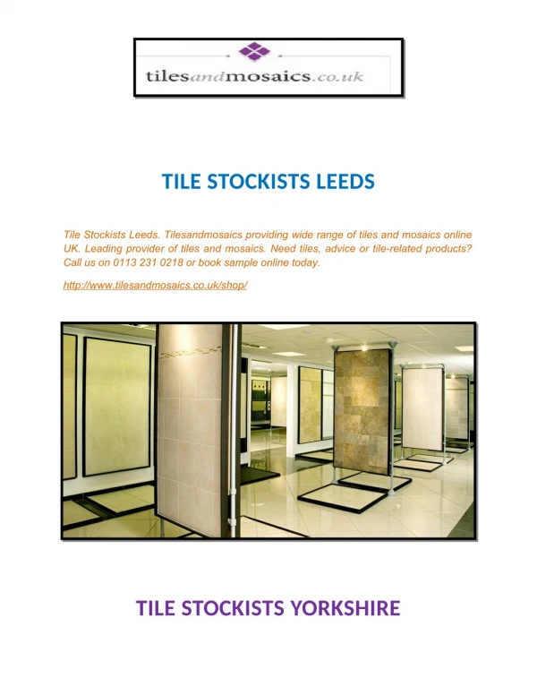 Tile Stockists Leeds