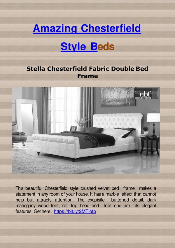 Amazing Chesterfield Style Beds