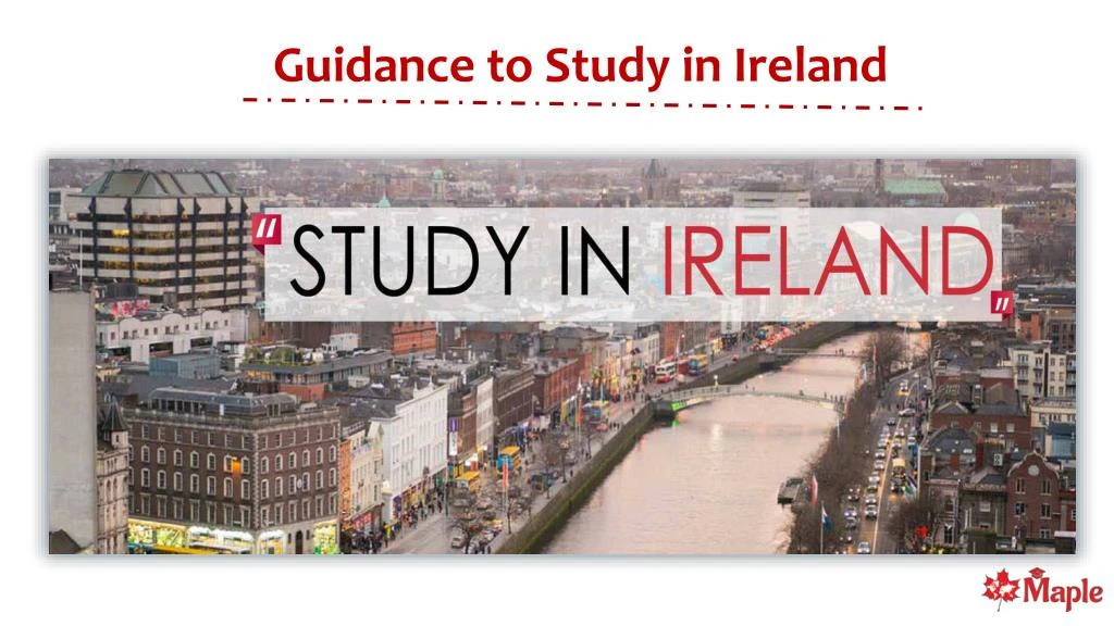 guidance to study in ireland