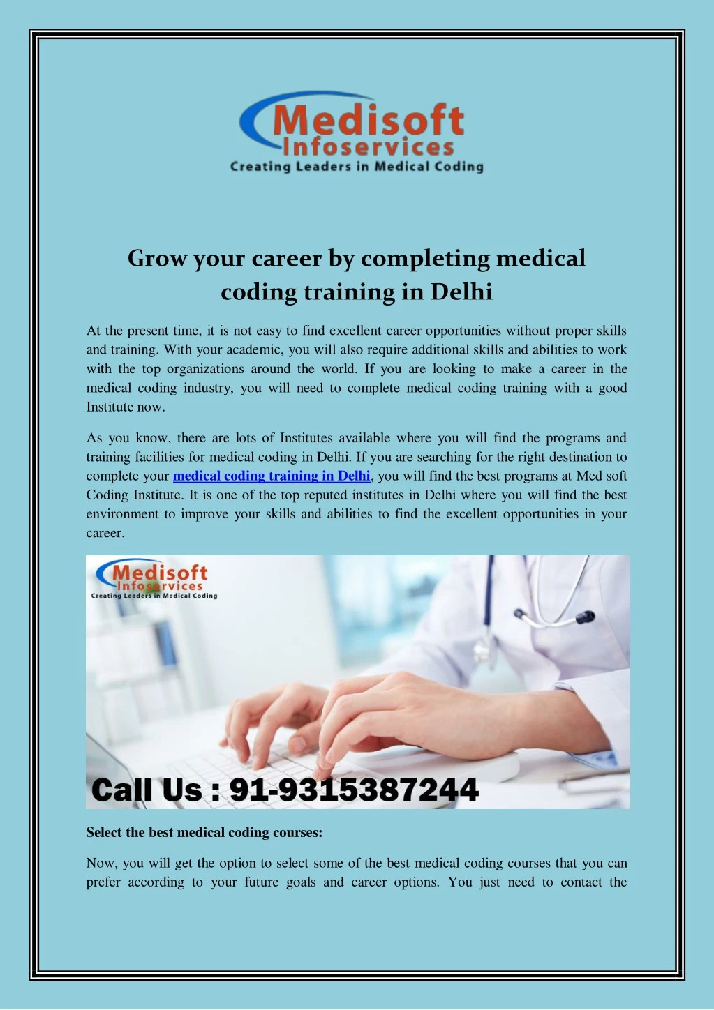 grow your career by completing medical coding