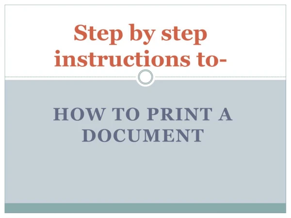 How To Print a Document In HP Printer