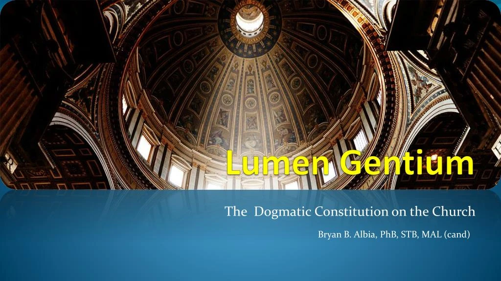 A unidade entre 'Lumen Gentium' e 'Gaudium et Spes